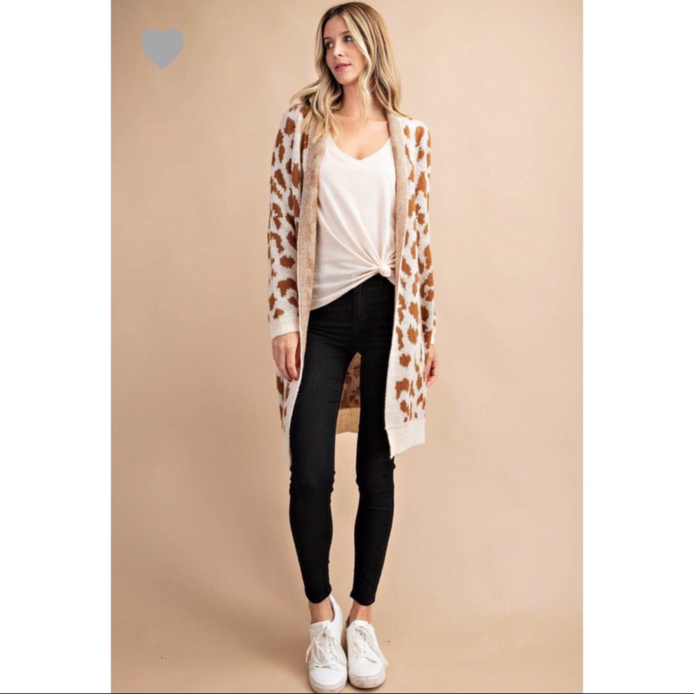 >>LAST<< Leslie Leopard Print Cardigan - Picture 4 of 5